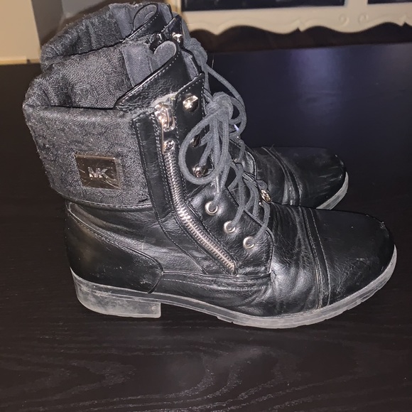 Michael Kors black classy combat boots - Picture 3 of 7